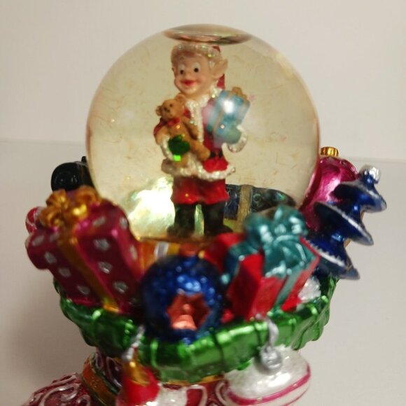 Christopher Radko Stocking Mini Snowglobe Christmas 4 x 4 Presents Santa Claus - Picture 7 of 12